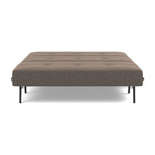 Load image into Gallery viewer, Cubed Full Sleeper Sofa with Chrome Legs, 530 Boucle Taupe, bed front