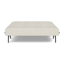 Load image into Gallery viewer, Cubed Full Sleeper Sofa with Chrome Legs, 531 Boucle Off White, bed front