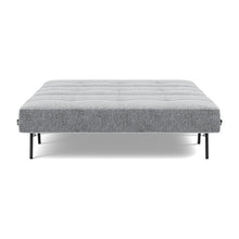 Load image into Gallery viewer, Cubed Full Sleeper Sofa with Chrome Legs, 565 Twist Granite, bed front