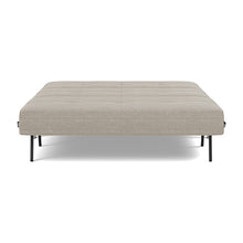 Load image into Gallery viewer, Cubed Full Sleeper Sofa with Chrome Legs, 579 Kenya Gravel, bed front
