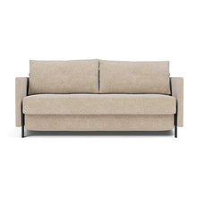 Load image into Gallery viewer, Cubed Queen Sleeper Sofa with Arms, 257 Adario Taupe, sofa front