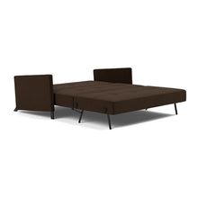 Load image into Gallery viewer, Cubed Queen Sleeper Sofa with Arms, 358 Taura Chocco, bed 3 4