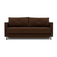 Load image into Gallery viewer, Cubed Queen Sleeper Sofa with Arms, 359 Taura Cappuccino, sofa front