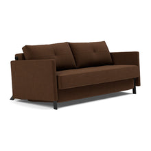 Load image into Gallery viewer, Cubed Queen Sleeper Sofa with Arms, 359 Taura Cappuccino, sofa 3 4