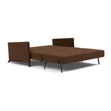 Load image into Gallery viewer, Cubed Queen Sleeper Sofa with Arms, 359 Taura Cappuccino, bed 3 4