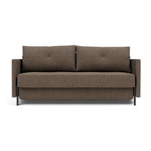 Load image into Gallery viewer, Cubed Queen Sleeper Sofa with Arms, 411 Esina Cedar Brown, sofa front