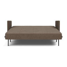 Load image into Gallery viewer, Cubed Queen Sleeper Sofa with Arms, 411 Esina Cedar Brown, bed front