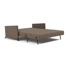 Load image into Gallery viewer, Cubed Queen Sleeper Sofa with Arms, 411 Esina Cedar Brown, bed 3 4