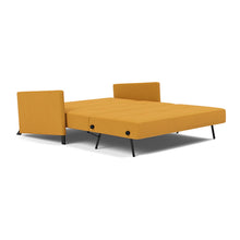 Load image into Gallery viewer, Cubed Queen Sleeper Sofa with Arms, 507 Elegance Burned Curry, bed 3 4