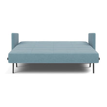 Load image into Gallery viewer, Cubed Queen Sleeper Sofa with Arms, 525 Mixed Dance Light Blue, bed front