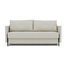 Load image into Gallery viewer, Cubed Queen Sleeper Sofa with Arms, 527 Mixed Dance Natural, sofa front