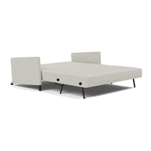Load image into Gallery viewer, Cubed Queen Sleeper Sofa with Arms, 527 Mixed Dance Natural, bed 3 4