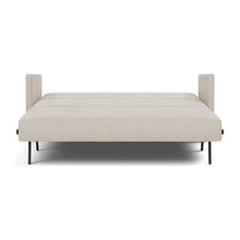 Load image into Gallery viewer, Cubed Queen Sleeper Sofa with Arms, 586 Phobos Latte, bed front