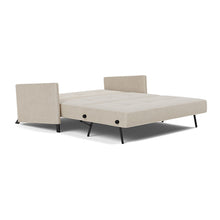 Load image into Gallery viewer, Cubed Queen Sleeper Sofa with Arms, 586 Phobos Latte, bed 3 4
