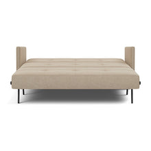 Load image into Gallery viewer, Cubed Queen Sleeper Sofa with Arms, 587 Phobos Mocha, bed front
