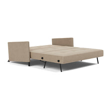 Load image into Gallery viewer, Cubed Queen Sleeper Sofa with Arms, 587 Phobos Mocha, bed 3 4