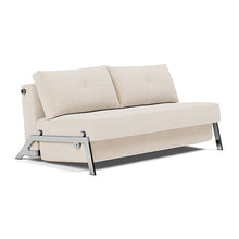 Load image into Gallery viewer, Cubed Queen Sleeper Sofa with Chrome Legs