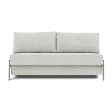 Load image into Gallery viewer, Cubed Queen Sleeper Sofa with Chrome Legs