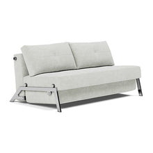 Load image into Gallery viewer, Cubed Queen Sleeper Sofa with Chrome Legs