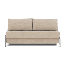 Load image into Gallery viewer, Cubed Queen Sleeper Sofa with Chrome Legs