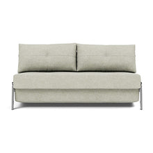Load image into Gallery viewer, Cubed Queen Sleeper Sofa with Chrome Legs