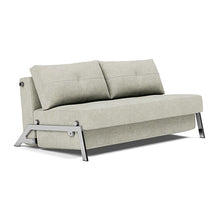 Load image into Gallery viewer, Cubed Queen Sleeper Sofa with Chrome Legs