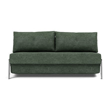 Load image into Gallery viewer, Cubed Queen Sleeper Sofa with Chrome Legs
