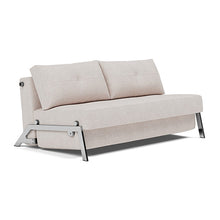 Load image into Gallery viewer, Cubed Queen Sleeper Sofa with Chrome Legs