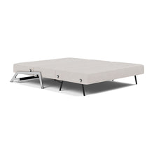 Load image into Gallery viewer, Cubed Queen Sleeper Sofa with Chrome Legs
