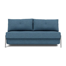 Load image into Gallery viewer, Cubed Queen Sleeper Sofa with Chrome Legs