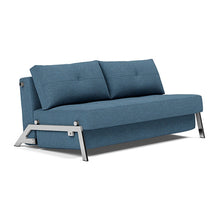 Load image into Gallery viewer, Cubed Queen Sleeper Sofa with Chrome Legs