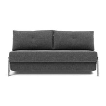 Load image into Gallery viewer, Cubed Queen Sleeper Sofa with Chrome Legs