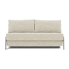 Load image into Gallery viewer, Cubed Queen Sleeper Sofa with Chrome Legs
