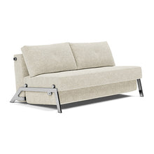 Load image into Gallery viewer, Cubed Queen Sleeper Sofa with Chrome Legs