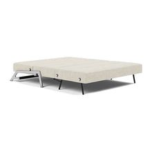 Load image into Gallery viewer, Cubed Queen Sleeper Sofa with Chrome Legs