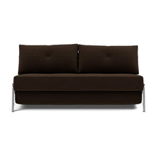Load image into Gallery viewer, Cubed Queen Sleeper Sofa with Chrome Legs