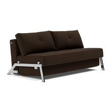 Load image into Gallery viewer, Cubed Queen Sleeper Sofa with Chrome Legs