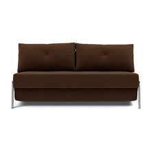 Load image into Gallery viewer, Cubed Queen Sleeper Sofa with Chrome Legs