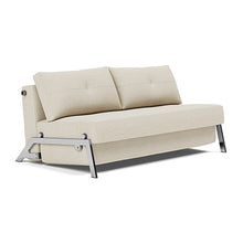Load image into Gallery viewer, Cubed Queen Sleeper Sofa with Chrome Legs