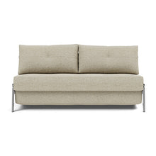 Load image into Gallery viewer, Cubed Queen Sleeper Sofa with Chrome Legs