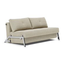 Load image into Gallery viewer, Cubed Queen Sleeper Sofa with Chrome Legs