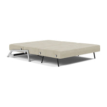 Load image into Gallery viewer, Cubed Queen Sleeper Sofa with Chrome Legs