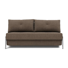 Load image into Gallery viewer, Cubed Queen Sleeper Sofa with Chrome Legs
