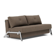 Load image into Gallery viewer, Cubed Queen Sleeper Sofa with Chrome Legs