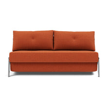 Load image into Gallery viewer, Cubed Queen Sleeper Sofa with Chrome Legs