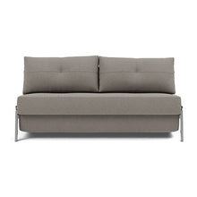 Load image into Gallery viewer, Cubed Queen Sleeper Sofa with Chrome Legs