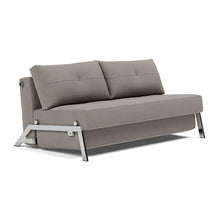 Load image into Gallery viewer, Cubed Queen Sleeper Sofa with Chrome Legs