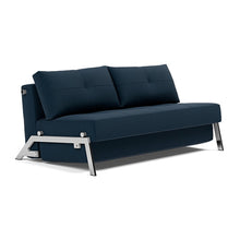 Load image into Gallery viewer, Cubed Queen Sleeper Sofa with Chrome Legs