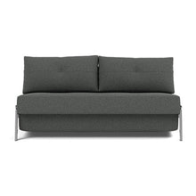 Load image into Gallery viewer, Cubed Queen Sleeper Sofa with Chrome Legs