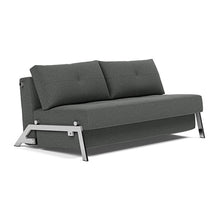 Load image into Gallery viewer, Cubed Queen Sleeper Sofa with Chrome Legs